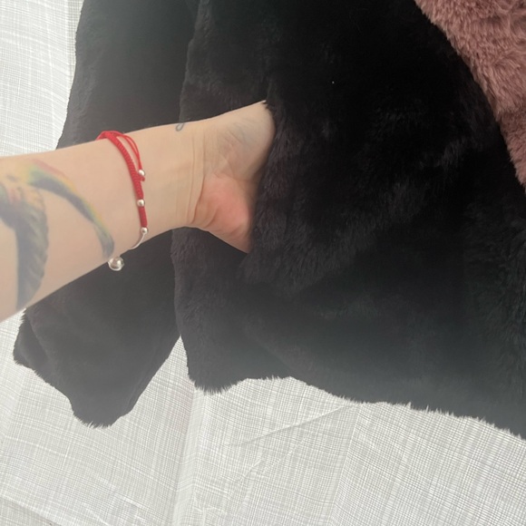 Jacket/ little coat/ faux fur/ - Picture 6 of 10